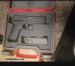 Sig Sauer P229 40 with two clips and case, can hold 40 caliber ammunition. Very clean used with only like 30 rounds through it. 